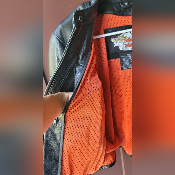 Vintage Womens SM Harley Davidson‎ leather jacket with Embroidery Biker Jacket - Picture 16 of 16